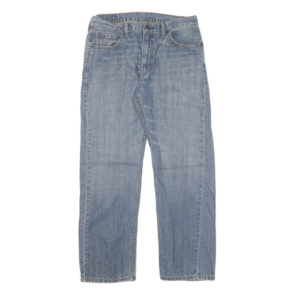 LEVI'S 505 Mens Jeans Blue Regular Straight Denim Light W33 L30 Classic Fit Zip