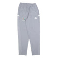 ADIDAS Mens Joggers Grey & White Regular Tapered S W24 L30 Basketball Logo