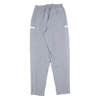 ADIDAS Mens Joggers Grey & White Regular Tapered S W24 L30 Basketball Logo