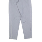 ADIDAS Mens Joggers Grey & White Regular Tapered S W24 L30 Basketball Logo