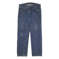 LEVI'S 505 Mens Jeans Blue Regular Straight Denim Medium W34 L32 Classic Fit Zip