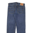 LEVI'S 505 Mens Jeans Blue Regular Straight Denim Medium W34 L32 Classic Fit Zip