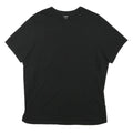 J.CREW Mens Black Plain T-Shirt XL Short Sleeve Crew Neck Cotton Blend