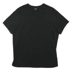 J.CREW Mens Black Plain T-Shirt XL Short Sleeve Crew Neck Cotton Blend