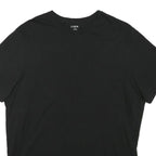 J.CREW Mens Black Plain T-Shirt XL Short Sleeve Crew Neck Cotton Blend