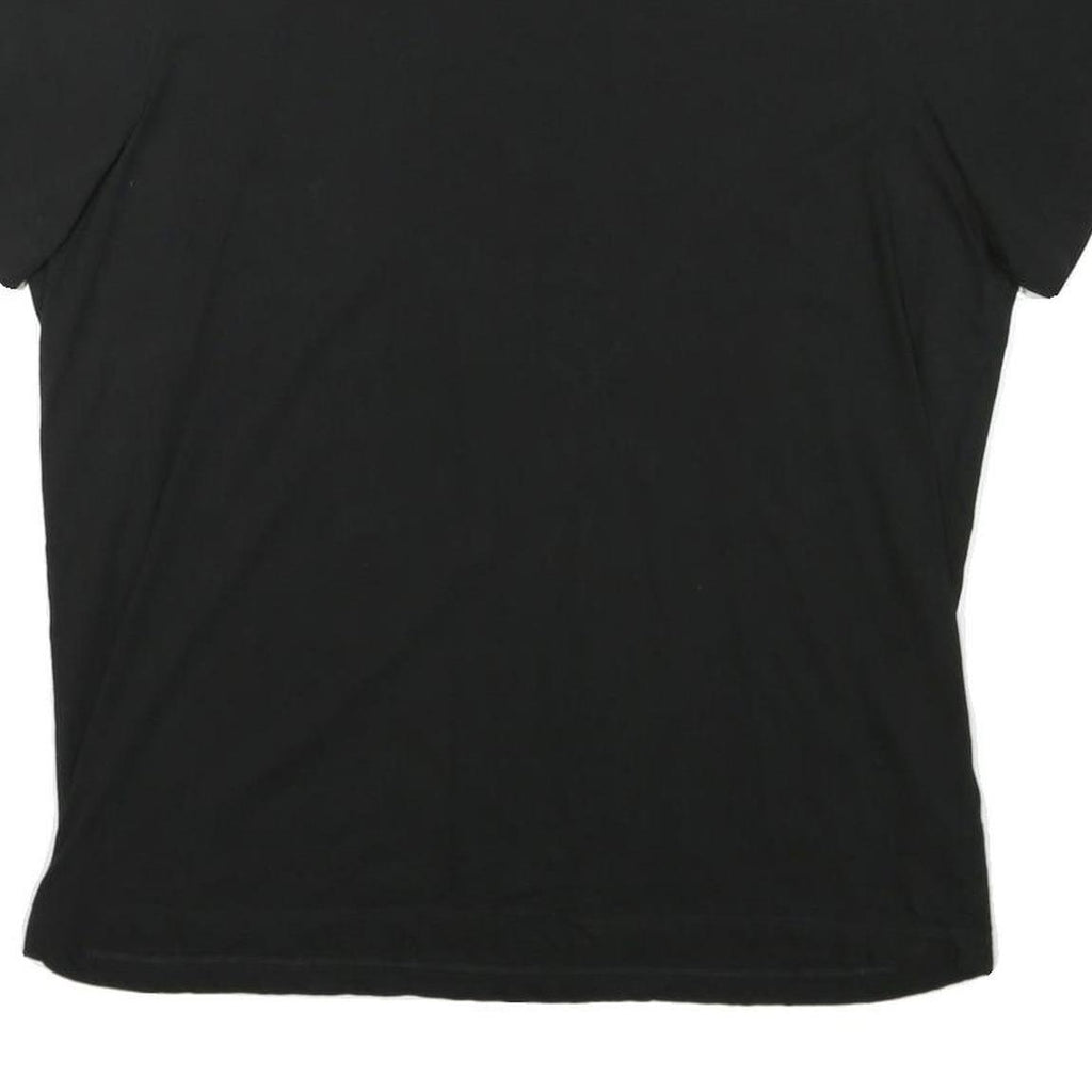 J.CREW Mens Black Plain T-Shirt XL Short Sleeve Crew Neck Cotton Blend