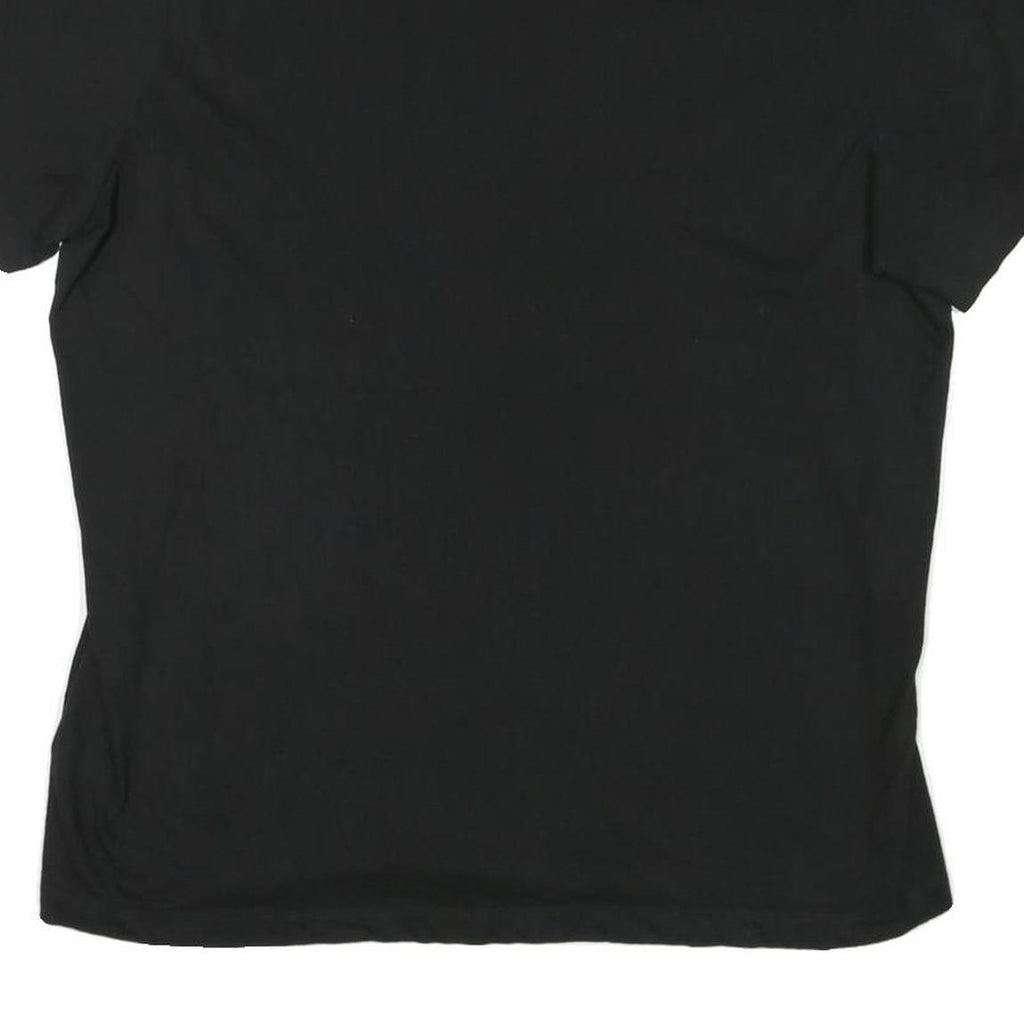 J.CREW Mens Black Plain T-Shirt XL Short Sleeve Crew Neck Cotton Blend