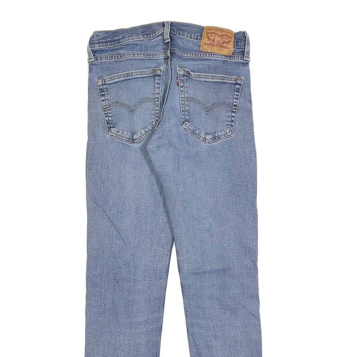 LEVI'S 511 Slim Mens Jeans Blue Slim Skinny Denim Medium W31 L32 Classic Zip