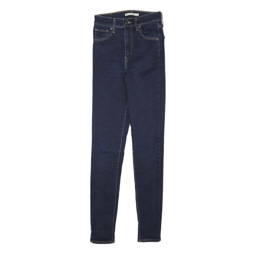 LEVI'S Womens Jeans Blue Slim Skinny Denim Medium W23 L29 Stretch Zip
