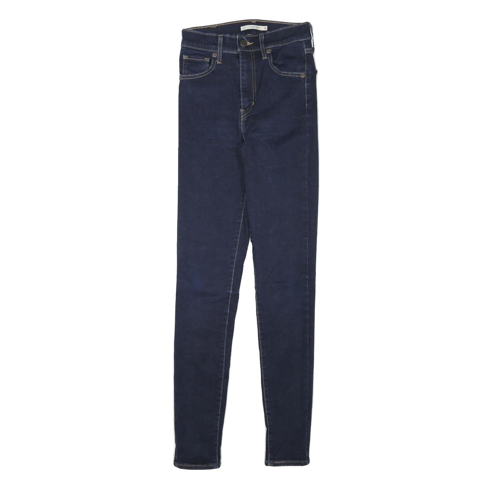 LEVI'S Womens Jeans Blue Slim Skinny Denim Medium W23 L29 Stretch Zip