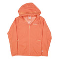 COLUMBIA Womens Orange Zip Hooded Outdoor Jacket XL Polyester Plain Lightweight
