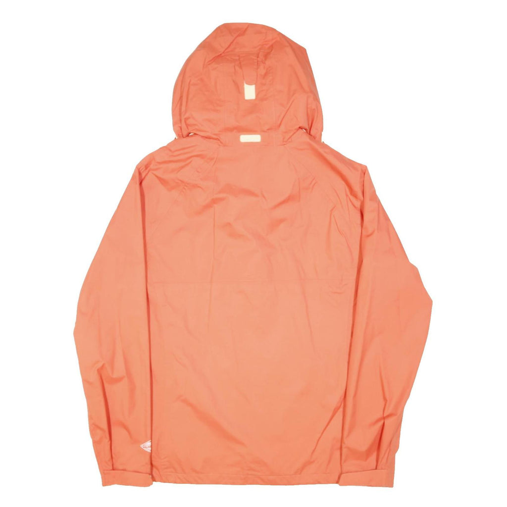 COLUMBIA Womens Orange Zip Hooded Outdoor Jacket XL Polyester Plain Lightweight