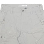 CARHARTT Womens Shorts Light Grey Casual L W32 Practical Pocket Design