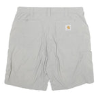 CARHARTT Womens Shorts Light Grey Casual L W32 Practical Pocket Design