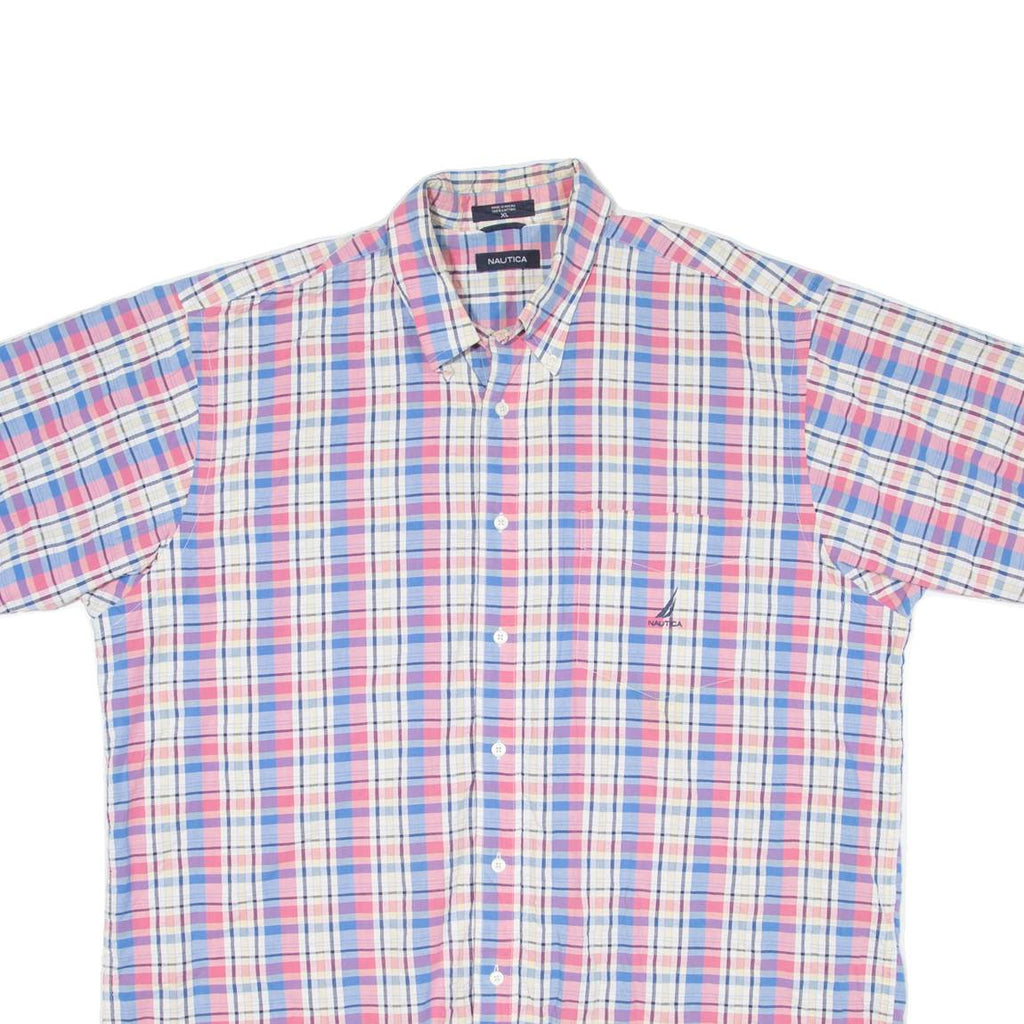 NAUTICA Mens Shirt Pink Check XL