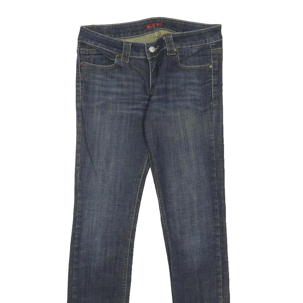 SEVEN 7 Womens Slim Blue Denim Slim Jeans Cotton Blend W30 L31 Stylish Zip