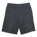 DICKIES Mens Black Casual Shorts L W34 Workwear Polyester Blend Button Pockets