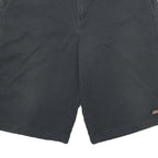 DICKIES Mens Black Casual Shorts L W34 Workwear Polyester Blend Button Pockets