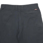DICKIES Mens Black Casual Shorts L W34 Workwear Polyester Blend Button Pockets