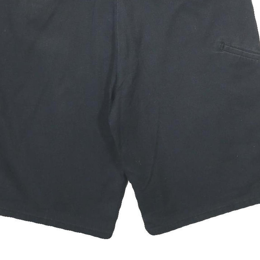 DICKIES Mens Black Casual Shorts L W34 Workwear Polyester Blend Button Pockets