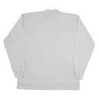 RUSSELL ATHLETIC Mens Grey Long Sleeve Crew Neck T-Shirt XL Plain Cotton Casual