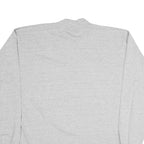 RUSSELL ATHLETIC Mens Grey Long Sleeve Crew Neck T-Shirt XL Plain Cotton Casual