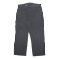 DICKIES Mens Cotton Black Relaxed Cargo Trousers W38 L32 Workwear Casual