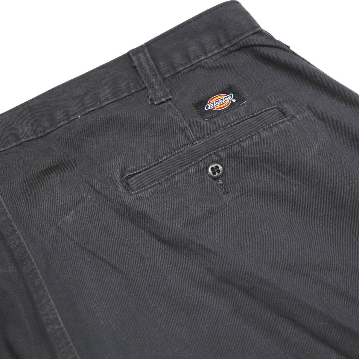 DICKIES Mens Cotton Black Relaxed Cargo Trousers W38 L32 Workwear Casual