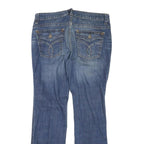 CALVIN KLEIN JEANS Womens Blue Regular Straight Denim Medium W34 L31 Classic Fit