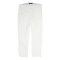 POLO RALPH LAUREN Womens Cotton Blend White Regular Fit Straight Trousers W32