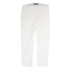 POLO RALPH LAUREN Womens Cotton Blend White Regular Fit Straight Trousers W32