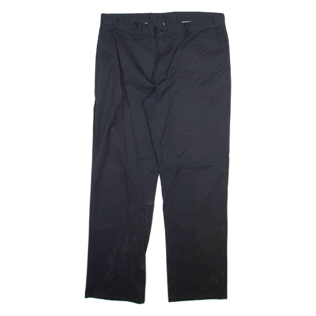 DICKIES Mens Trousers Black Regular Straight W36 L32