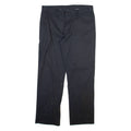 DICKIES Mens Trousers Black Regular Straight W36 L32