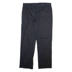 DICKIES Mens Trousers Black Regular Straight W36 L32