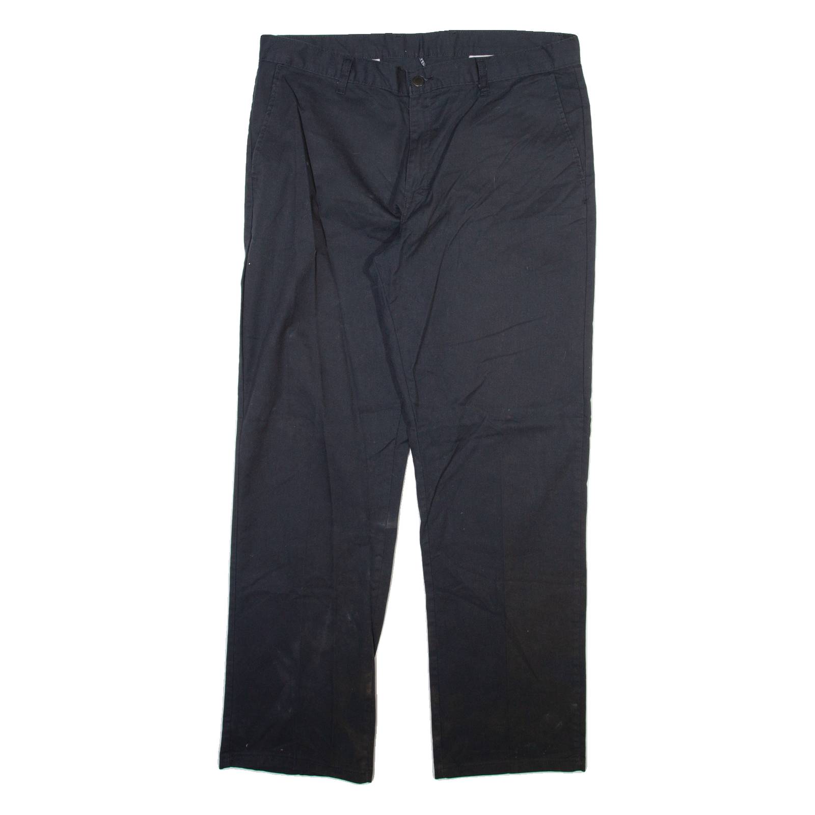 DICKIES Mens Trousers Black Regular Straight W36 L32