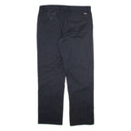 DICKIES Mens Trousers Black Regular Straight W36 L32