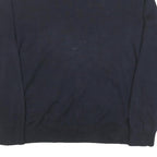 NAUTICA Mens Navy Blue Plain Cotton Blend Crew Neck Basic Knit Jumper XL