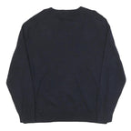 NAUTICA Mens Navy Blue Plain Cotton Blend Crew Neck Basic Knit Jumper XL