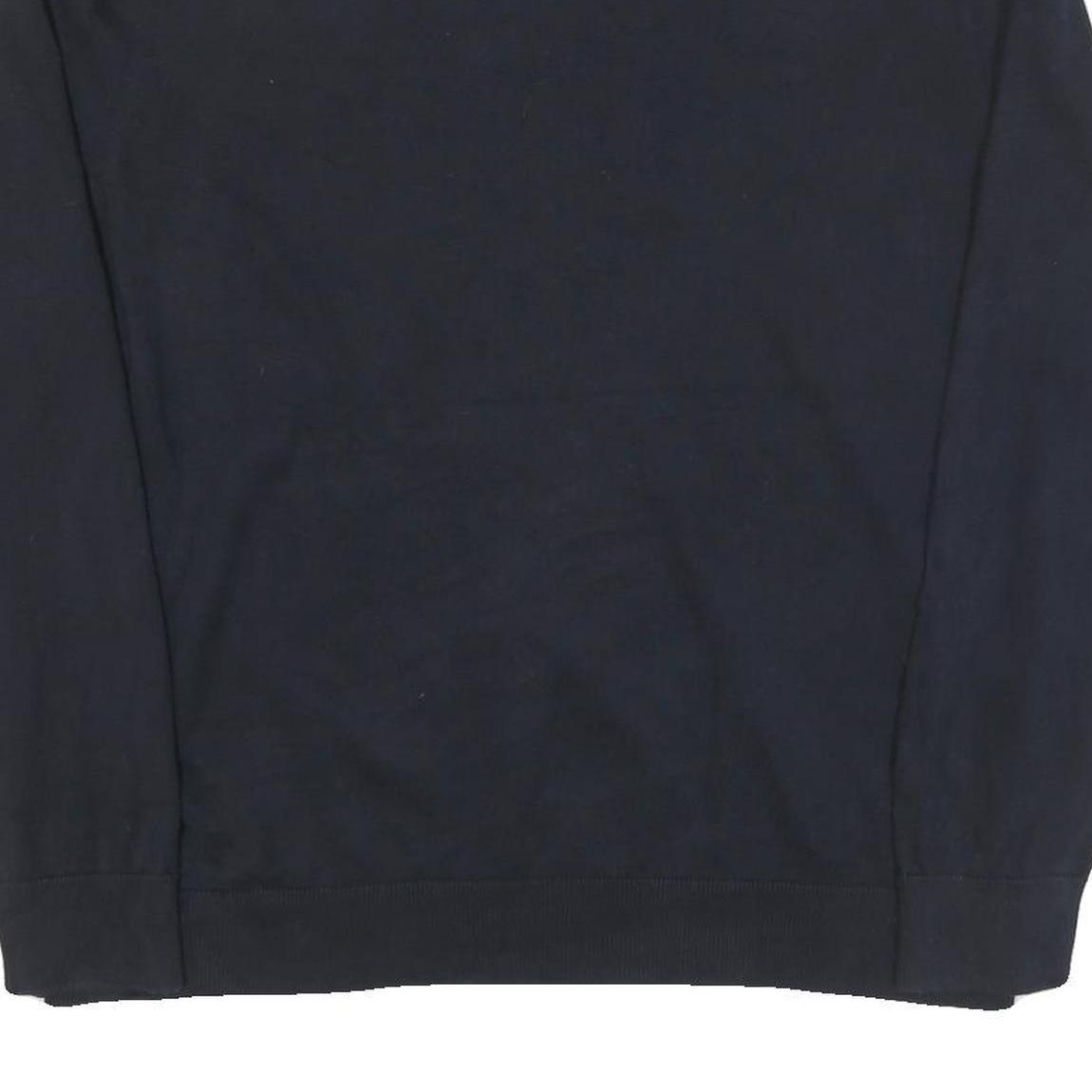 NAUTICA Mens Navy Blue Plain Cotton Blend Crew Neck Basic Knit Jumper XL