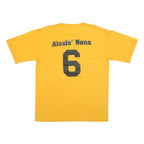 AUGUSTA Mens Yellow & Black Autauga Hills Giants Graphic T-Shirt L Short Sleeve