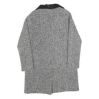 ANISTON Womens Black & White Wool Blend Button Jacket UK 14 Tweed Smart