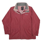 BERGHAUS Womens Red & Pink Outdoor Jacket UK 16 Polyester Zip Casual Waterproof