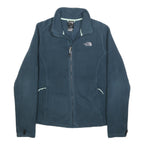 THE NORTH FACE Womens Blue Fleece Jacket M Polyester Zip Casual Outdoor