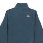 THE NORTH FACE Womens Blue Fleece Jacket M Polyester Zip Casual Outdoor