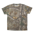 Mens Beige Camouflage T-Shirt L Short Sleeve Crew Neck Outdoor Nature