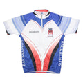 VOLER Mens Blue & Red Backroads Cycling Jersey L Short Sleeve Zip Neck