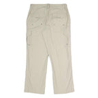 RED HEAD Mens Cotton Beige Regular Cargo Trousers W36 L30 Utility Casual