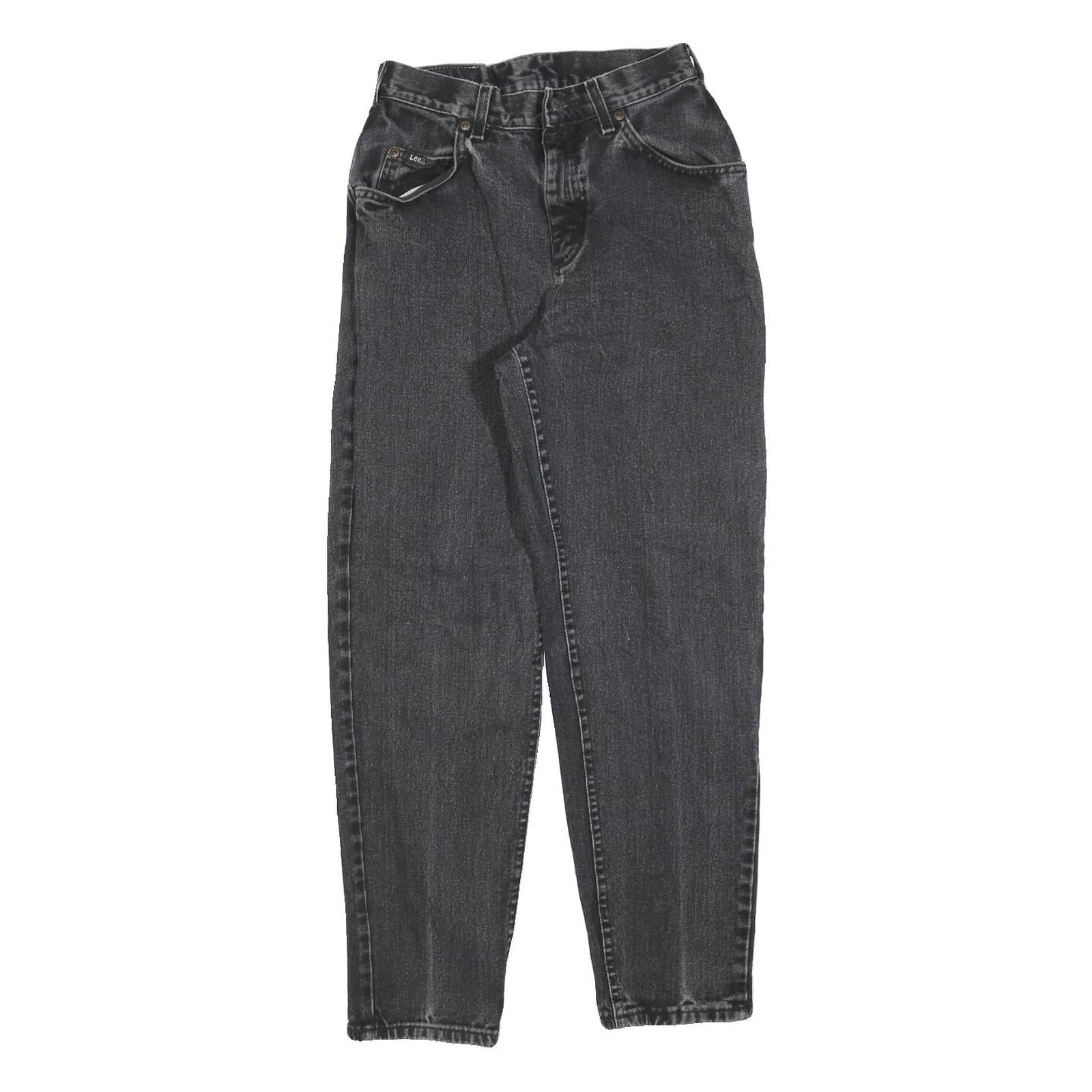 LEE Womens Jeans Black Regular Straight Denim Medium W26 L28 Classic Fit