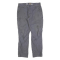 CARHARTT Mens Cotton Blend Grey Relaxed Fit Straight Leg Trousers W33 L32