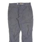CARHARTT Mens Cotton Blend Grey Relaxed Fit Straight Leg Trousers W33 L32